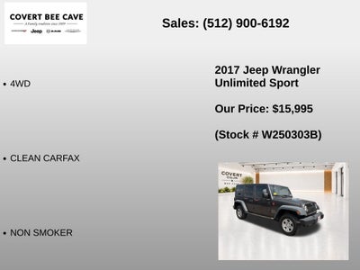2017 Jeep Wrangler Unlimited Sport