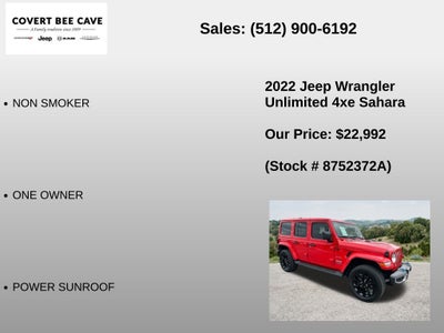 2022 Jeep Wrangler Unlimited Sahara 4xe