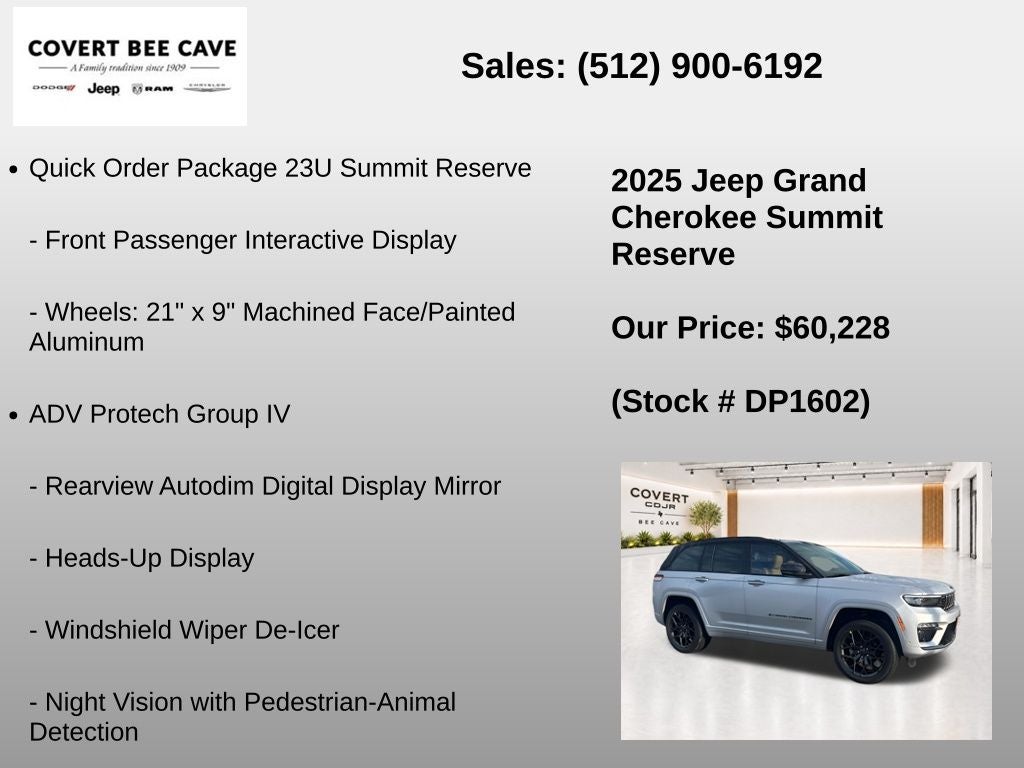 2025 Jeep Grand Cherokee Summit Reserve