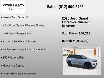 2025 Jeep Grand Cherokee Summit Reserve