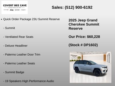 2025 Jeep Grand Cherokee Summit Reserve