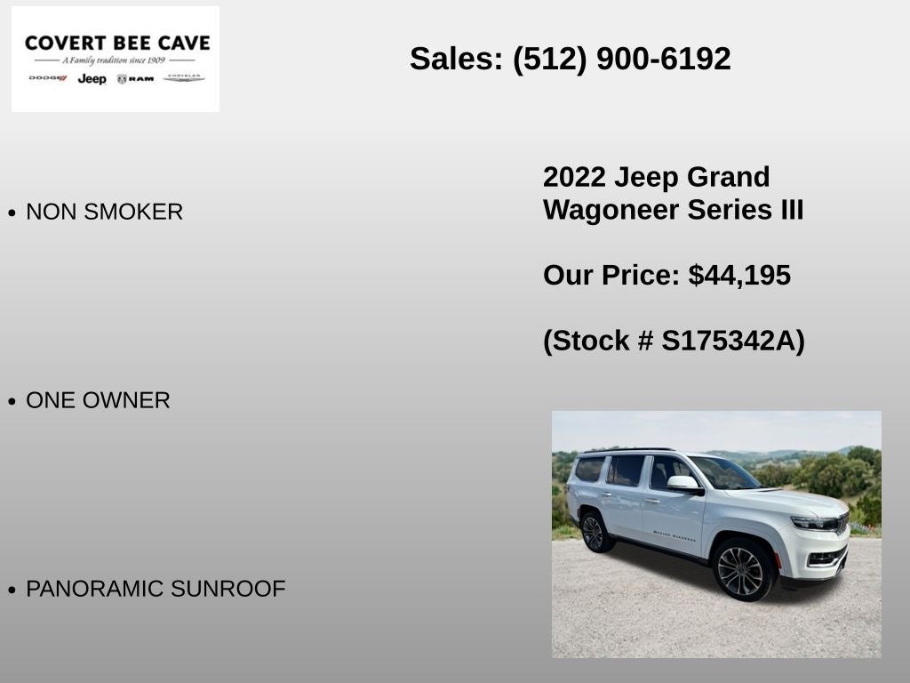 2022 Jeep Grand Wagoneer Series III