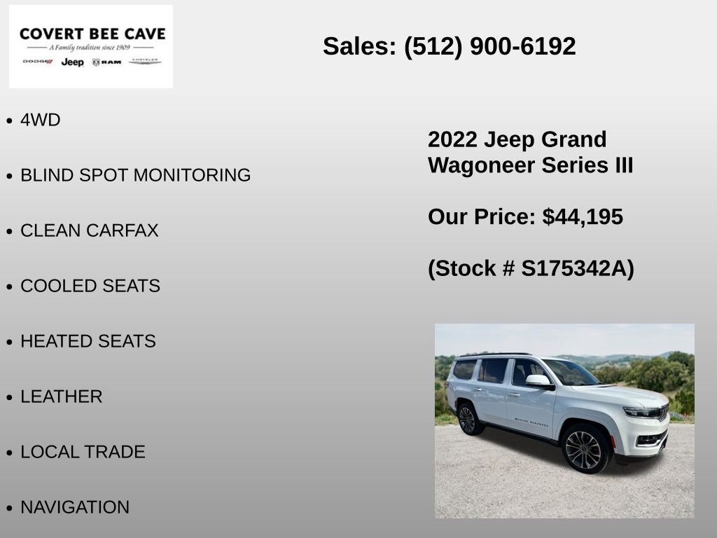 2022 Jeep Grand Wagoneer Series III