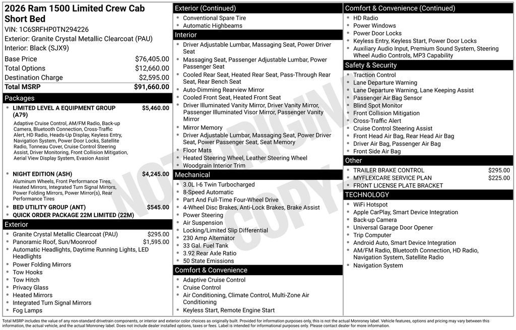 2026 RAM 1500 Limited