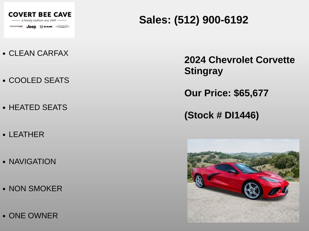 2024 Chevrolet Corvette Stingray 1LT