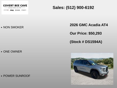 2026 GMC Acadia AT4
