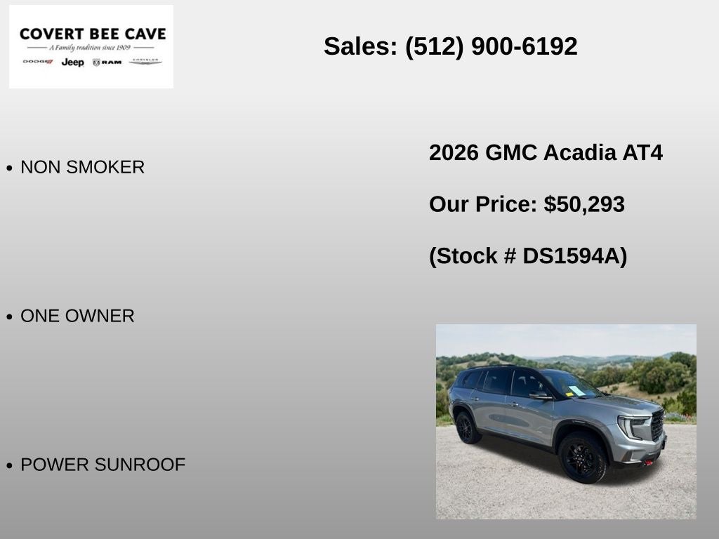 2026 GMC Acadia AT4