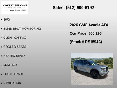 2026 GMC Acadia AT4
