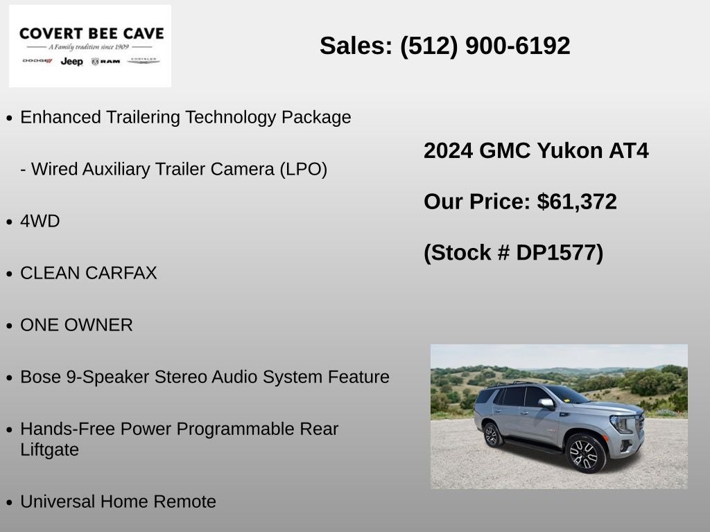 2024 GMC Yukon AT4