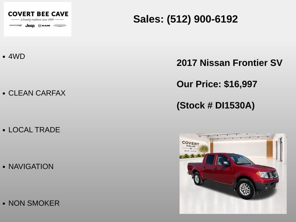 2017 Nissan Frontier SV