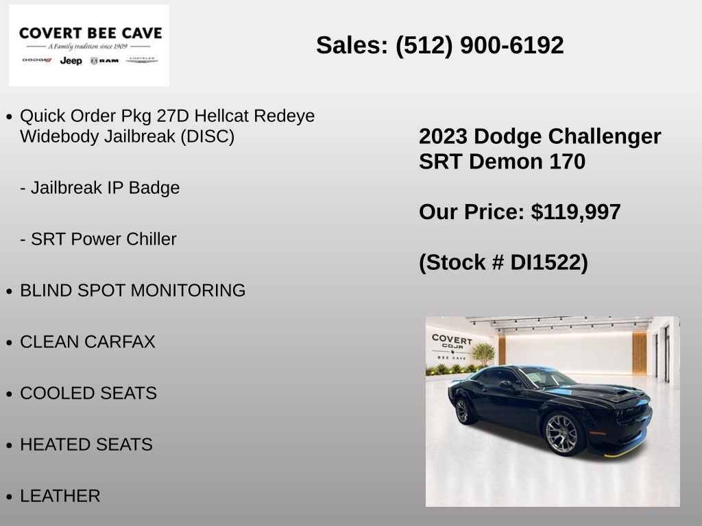2023 Dodge Challenger SRT Hellcat Redeye Widebody