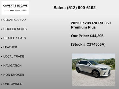 2023 Lexus RX 350 Premium Plus