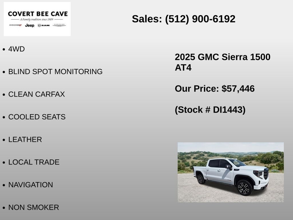 2025 GMC Sierra 1500 AT4