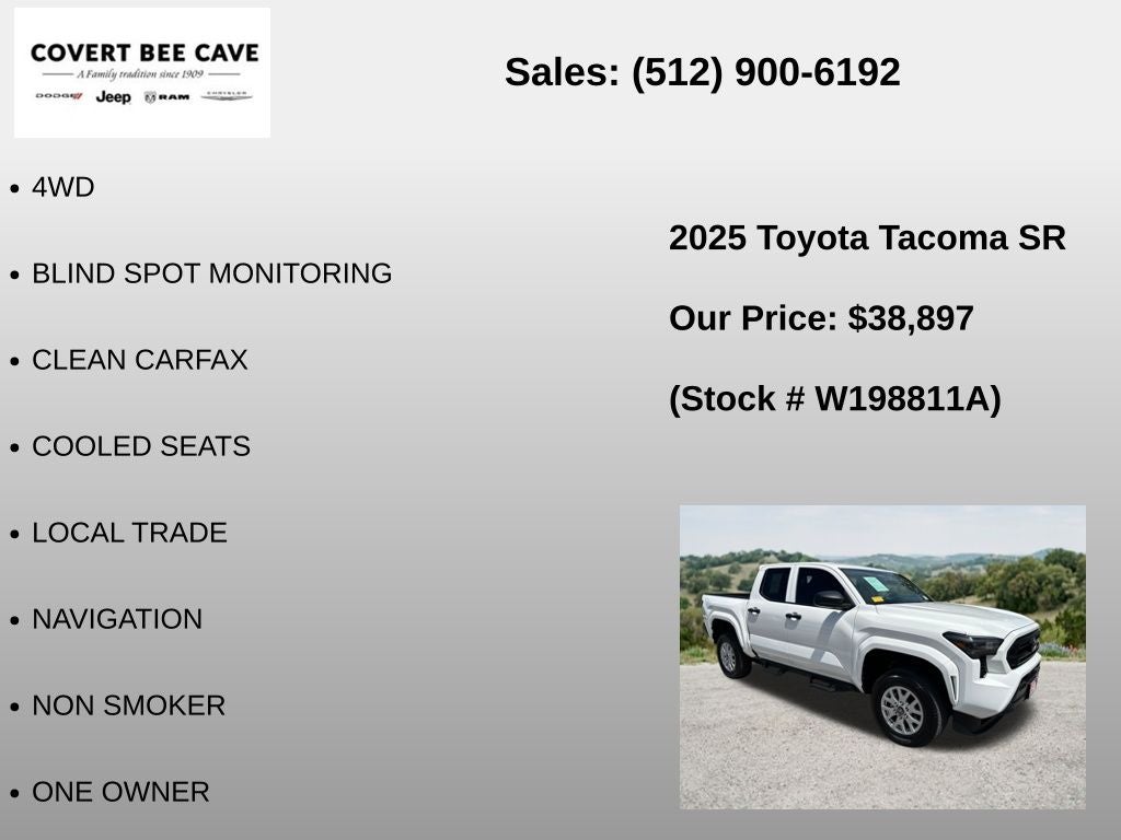 2025 Toyota Tacoma SR