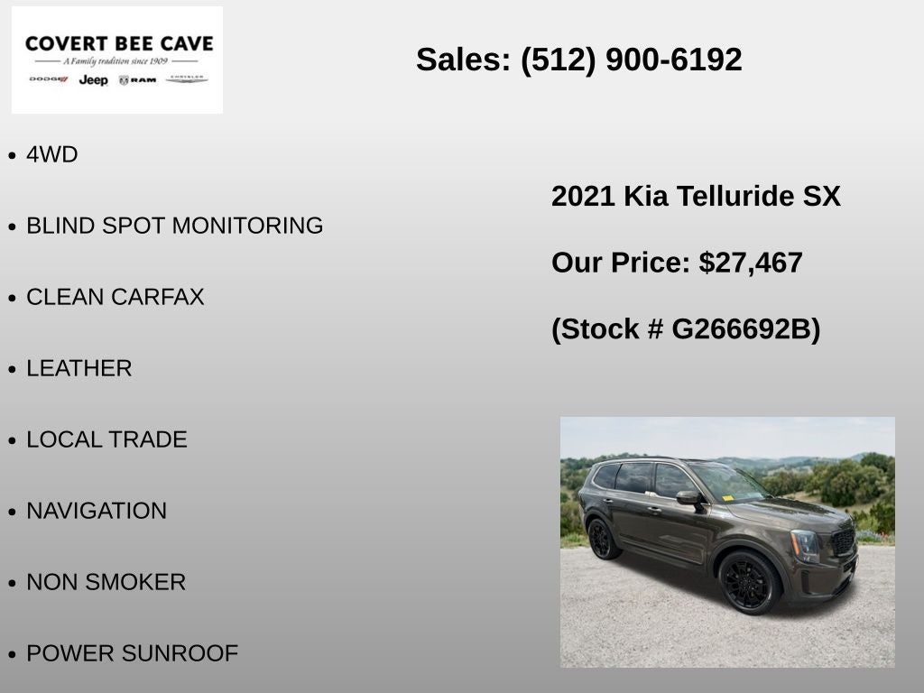 2021 Kia Telluride SX