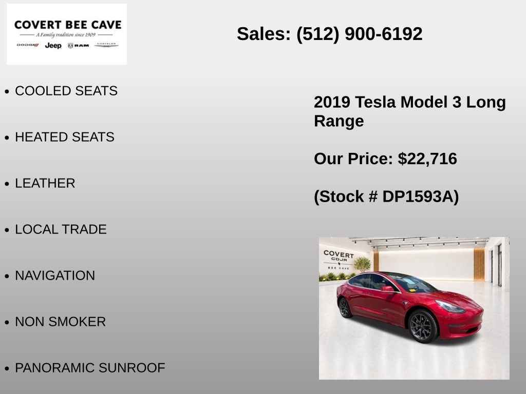 2019 Tesla Model 3 Long Range
