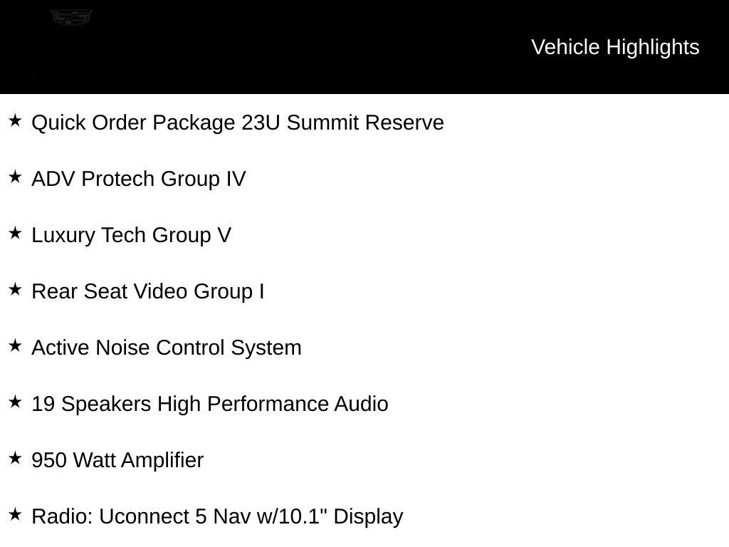 2023 Jeep Grand Cherokee Summit Reserve