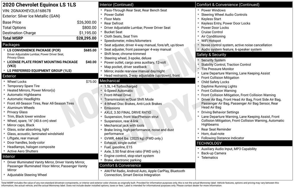 2020 Chevrolet Equinox LS
