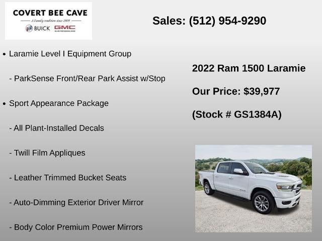 2022 RAM 1500 Laramie 4x4 Crew Cab 5'7" Box