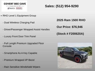 2025 RAM 1500 RHO 4x4 Crew Cab 5'7" Box