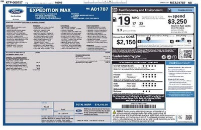 2021 Ford Expedition Max Platinum 4x2