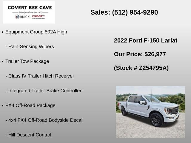 2022 Ford F-150 LARIAT 4WD SuperCrew 5.5' Box