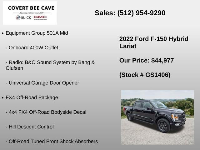 2022 Ford F-150 LARIAT 4WD SuperCrew 5.5' Box