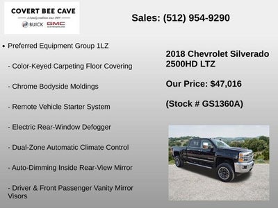 2018 Chevrolet Silverado 2500 HD Crew Cab Standard Box 4-Wheel Drive LTZ