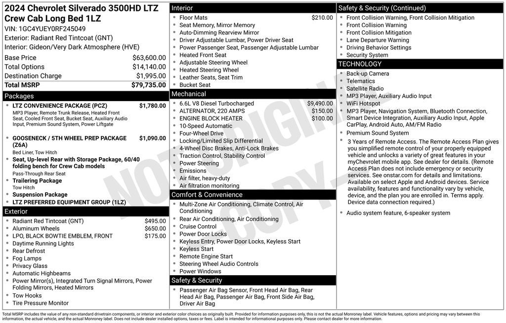 2024 Chevrolet Silverado 3500HD LTZ
