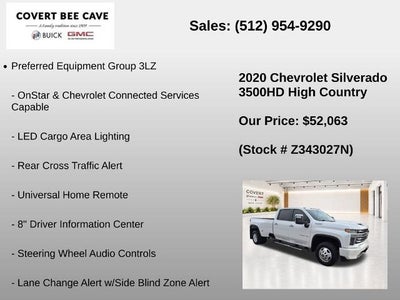 2020 Chevrolet Silverado 3500 HD Crew Cab Long Box 4-Wheel Drive High Country