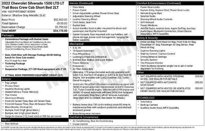 2022 Chevrolet Silverado 1500 LTD Crew Cab Short Box 4-Wheel Drive LT Trail Boss