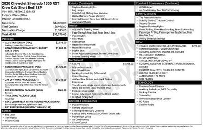 2020 Chevrolet Silverado 1500 Crew Cab Short Box 4-Wheel Drive RST