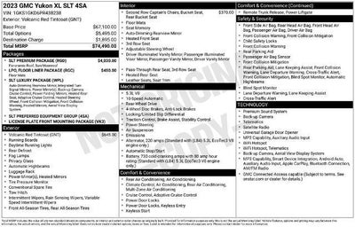 2023 GMC Yukon XL 2WD 4dr SLT