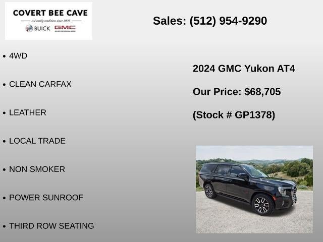 2024 GMC Yukon 4WD 4dr AT4