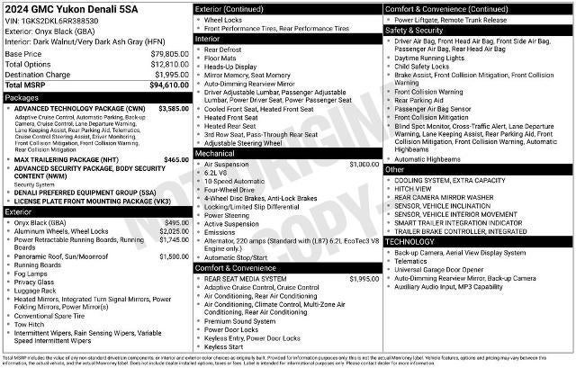 2024 GMC Yukon 4WD 4dr Denali