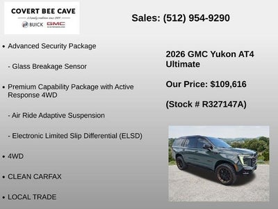2026 GMC Yukon 4WD 4dr AT4 Ultimate
