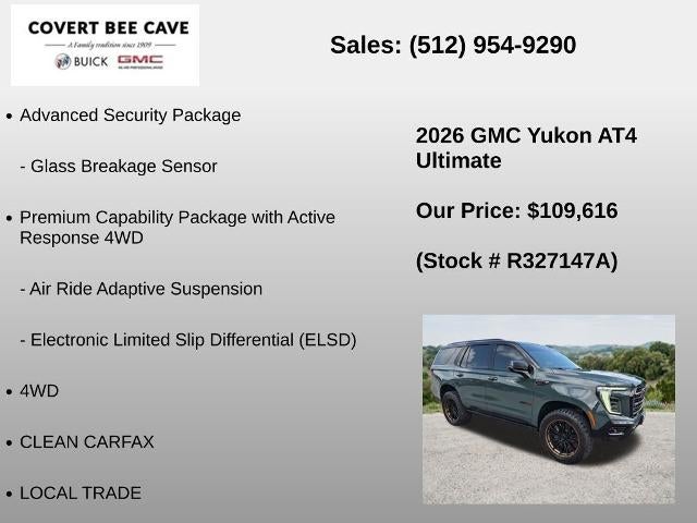 2026 GMC Yukon 4WD 4dr AT4 Ultimate