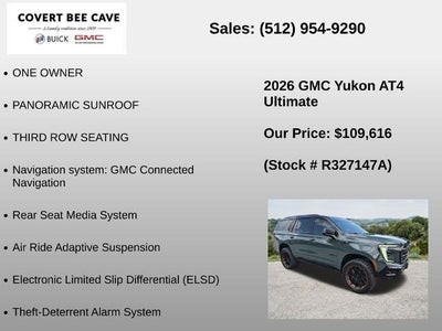2026 GMC Yukon 4WD 4dr AT4 Ultimate
