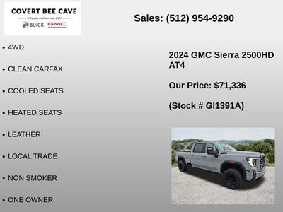 2024 GMC Sierra 2500 HD Crew Cab Standard Box 4-Wheel Drive AT4