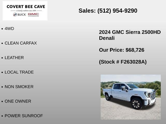 2024 GMC Sierra 2500 HD Crew Cab Standard Box 4-Wheel Drive Denali