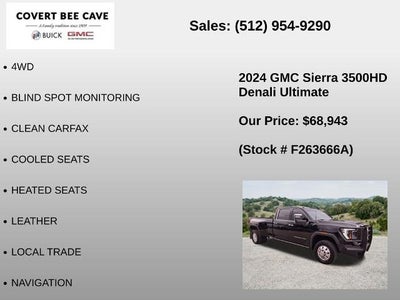 2024 GMC Sierra 3500HD Crew Cab Long Box 4-Wheel Drive Denali Ultimate