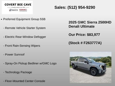 2025 GMC Sierra 2500 HD Crew Cab Standard Box 4-Wheel Drive Denali Ultimate