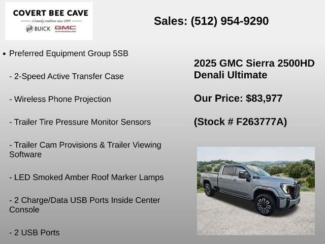 2025 GMC Sierra 2500 HD Crew Cab Standard Box 4-Wheel Drive Denali Ultimate