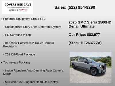2025 GMC Sierra 2500 HD Crew Cab Standard Box 4-Wheel Drive Denali Ultimate