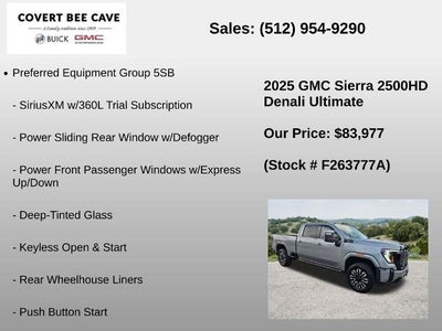 2025 GMC Sierra 2500 HD Crew Cab Standard Box 4-Wheel Drive Denali Ultimate