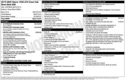 2019 GMC Sierra 1500 Crew Cab Short Box 4-Wheel Drive AT4