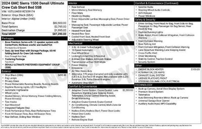 2024 GMC Sierra 1500 Crew Cab Short Box 4-Wheel Drive Denali Ultimate