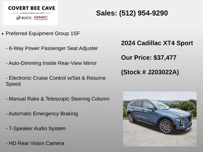 2024 Cadillac XT4 FWD 4dr Sport