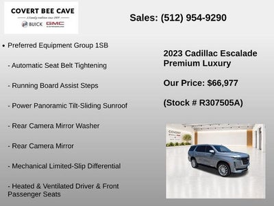 2023 Cadillac Escalade 4WD Premium Luxury