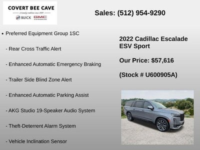 2022 Cadillac Escalade ESV 4WD Sport